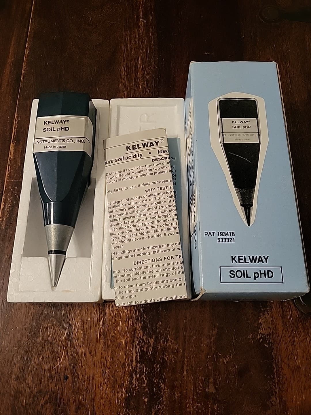 Kelway Vintage Soil Acidity Tester pHD Made In Japan Complete In Box CIB NICE