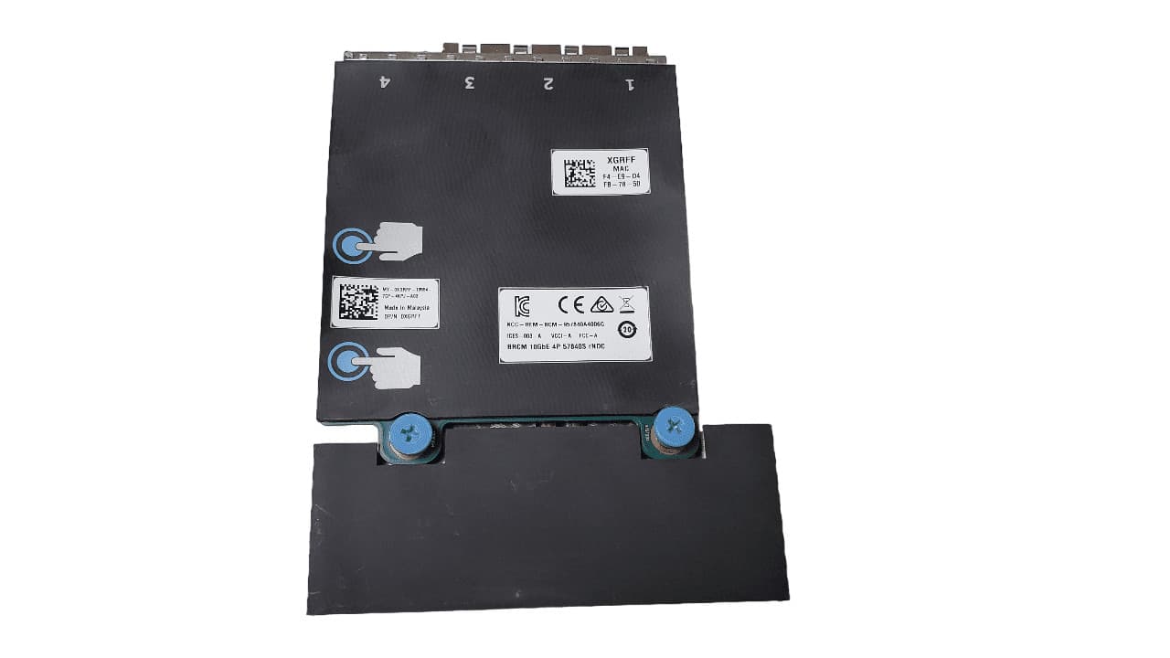 XGRFF Dell Broadcom 57840S Quad Port 10Gb Network Card No SFPs