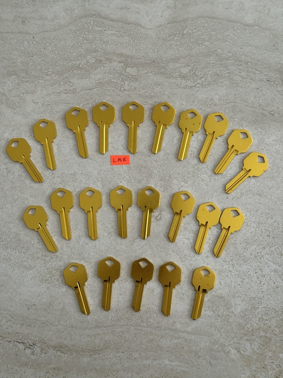 23 Kwikset KW-1 Gold Lightweight Aluminum Titanium Brand Blank Keys 🔑