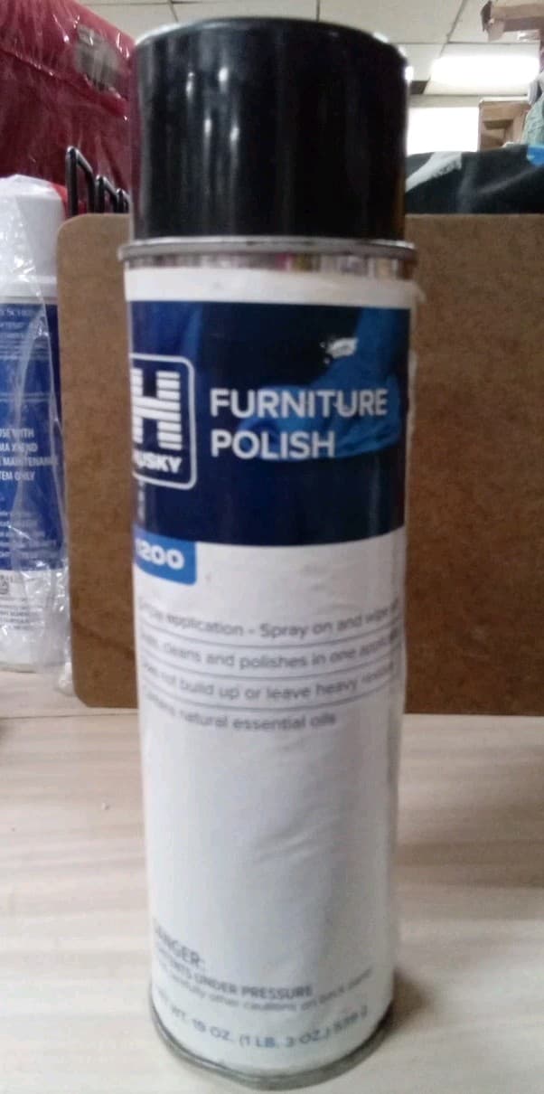 Husky Furniture Polish 1200, 19 Oz, 1121,YB