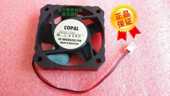 1 PCS COPAL fan F614R-12MC DC12V 6CM 60*60*15MM 2-pin cooling fan