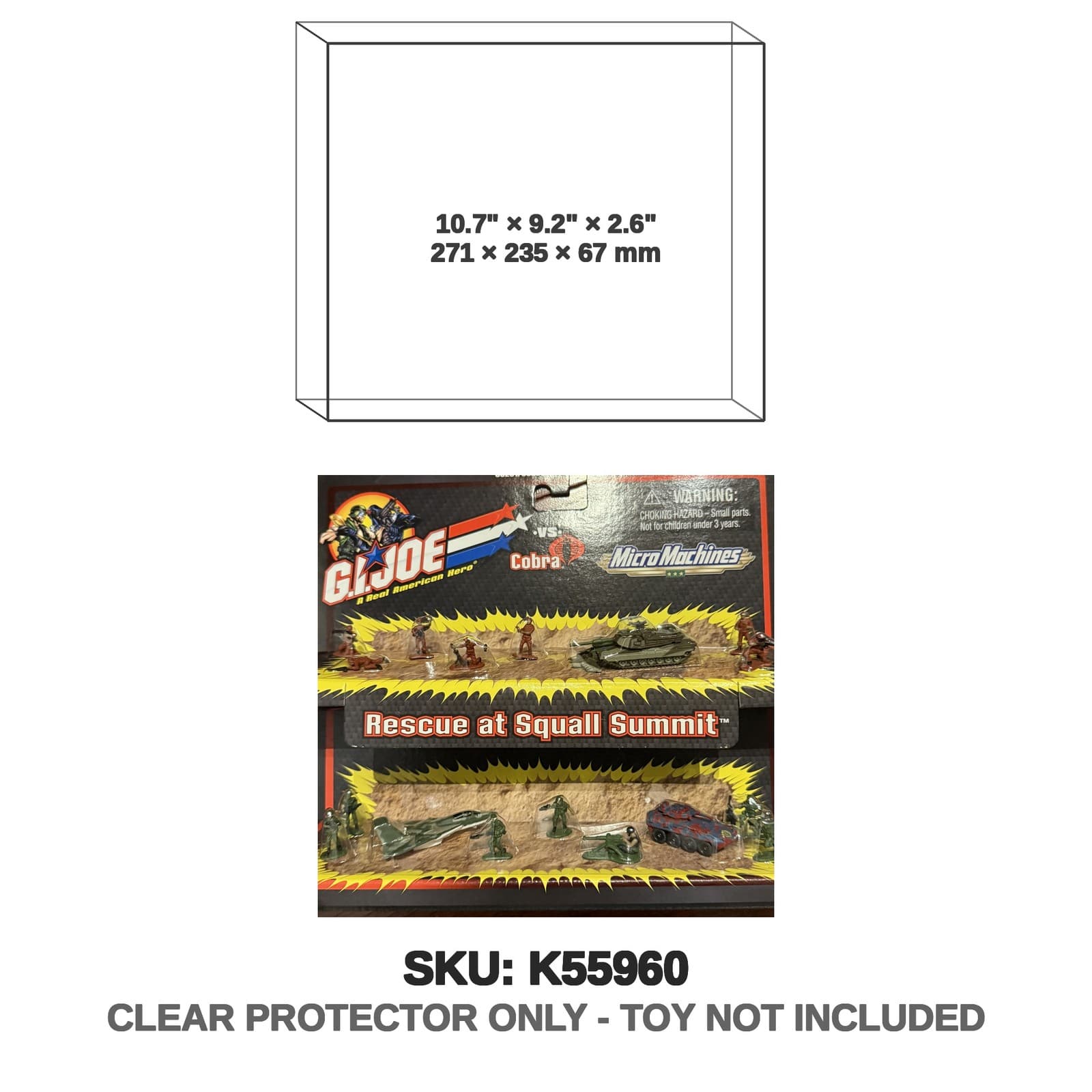 Protector For GI Joe Micro Machines Invisible Threat Rescue at Squall Summit