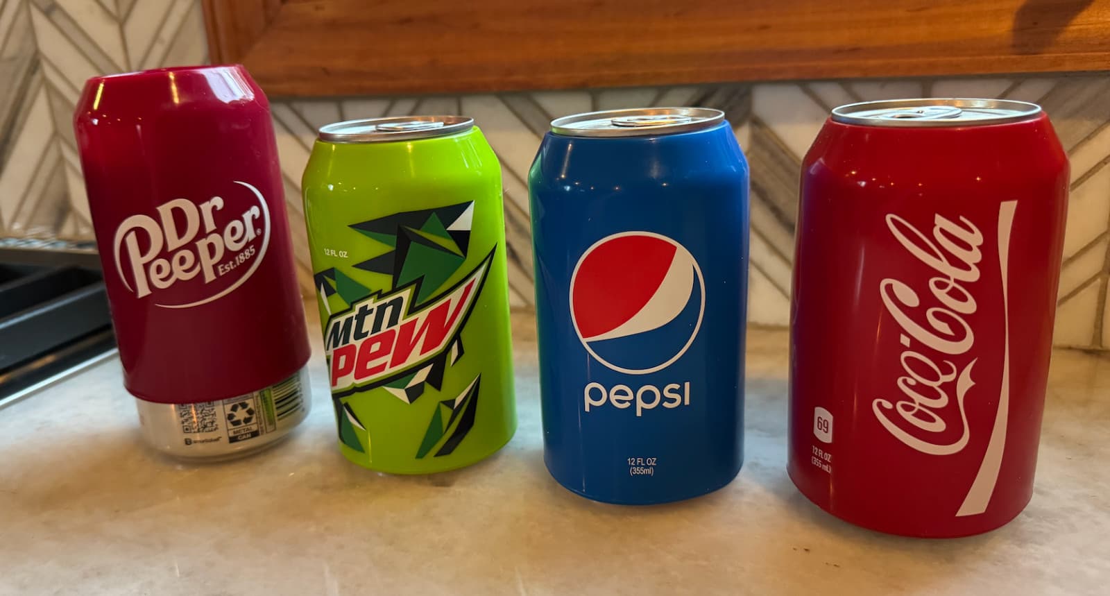 4 Pack Beer Can Covers for 12oz (355ml) Cans – Silicone Sleeves to Hide Beer