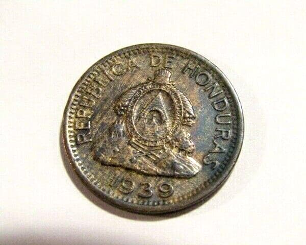 Honduras 1939 2 Centavos Coin
