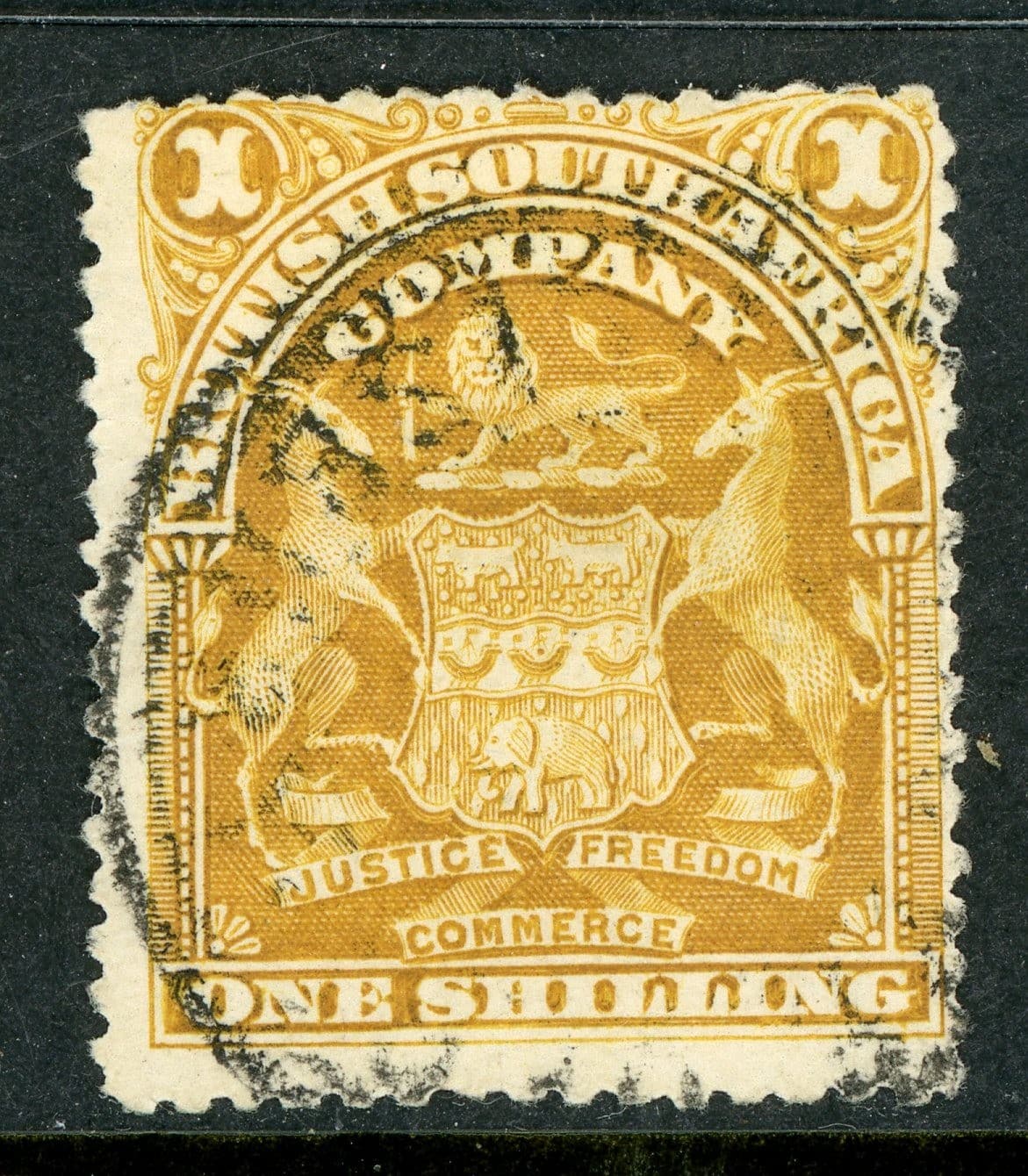 Southern Rhodesia 1898 British South Africa 1' SG #84 VFU A626