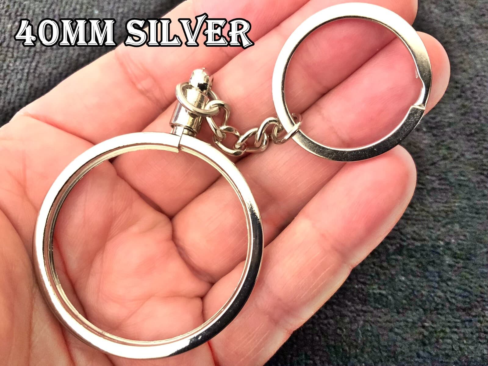 Do It Yourself *Fit Your Coin* (40MM) Bezel Keychains