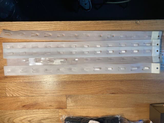 Retail Plastic Clip Strips - Lot of 10