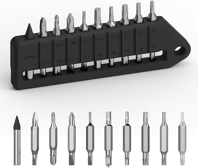 OKNIFE MBS1 4mm Hex Bit Screwdriver Set 9 PCS Durable S2 Tool Steel Double-Ended