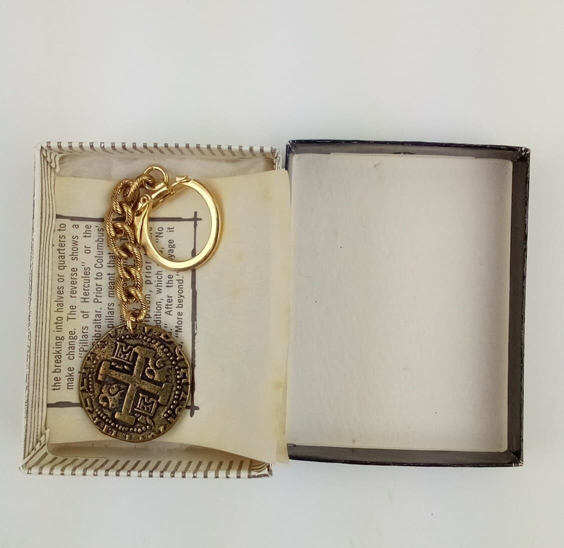 Replica of a Gold Doubloon in original plastic with description