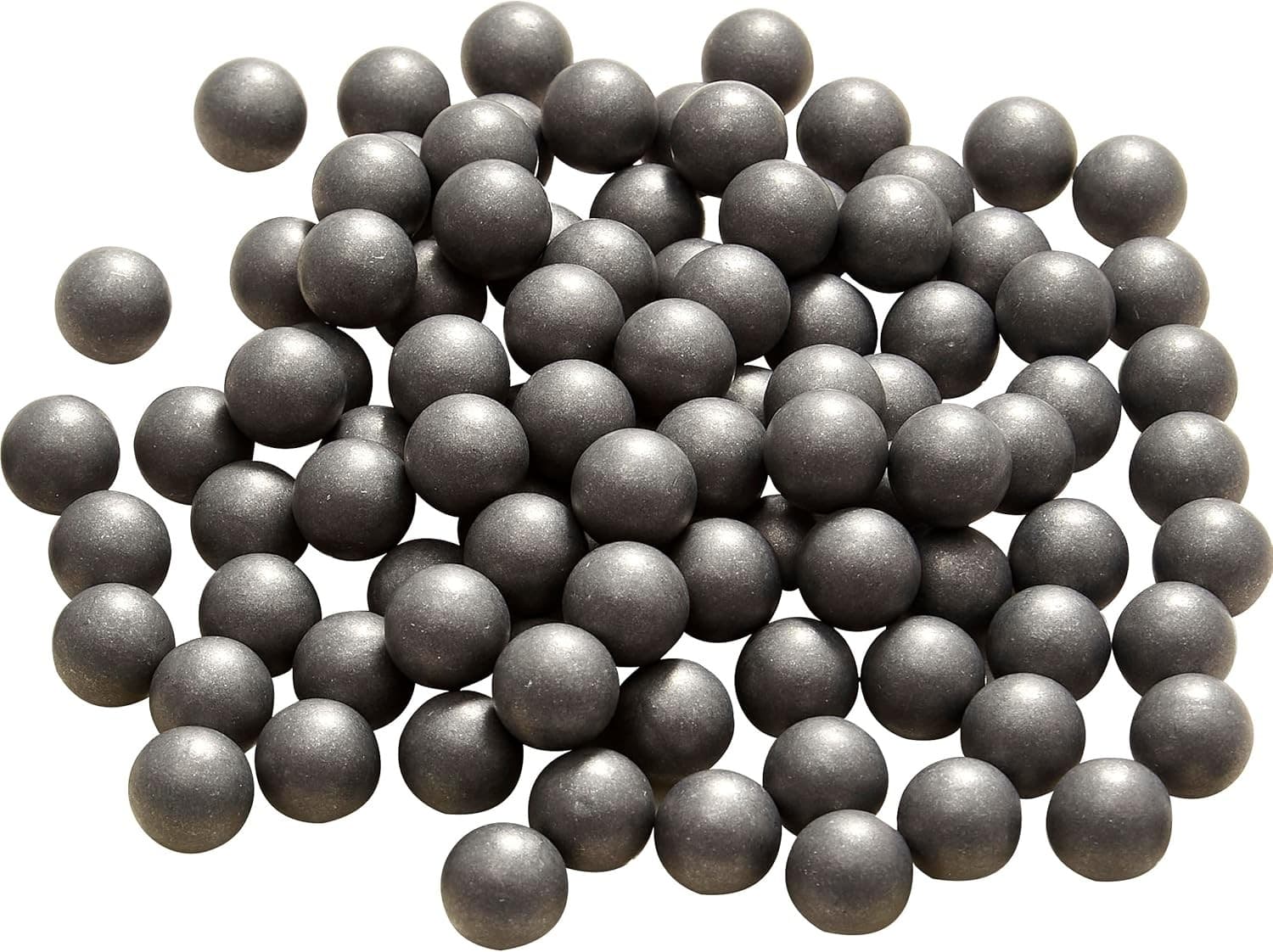 100 Counts Solid 50 Cal. Aluminum Balls for Self Defense, 2.8 Gram Reusable .50