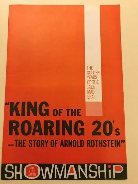 King of the Roaring 20's Pressbook 1961 David Janssen, Dianne Foster