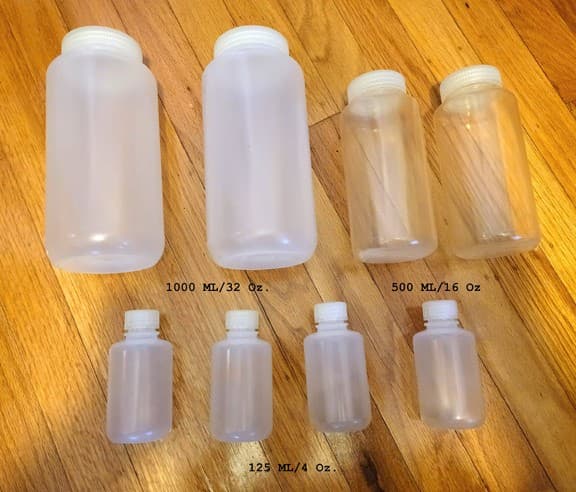 8 New Various Sized Nalgene Storage Bottles