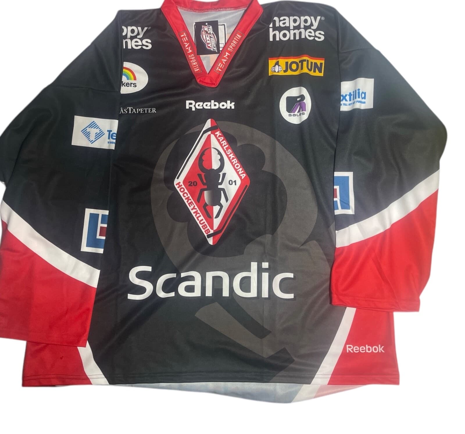Karlskrona HK HOCKEY, Sveden club, REEBOK jersey, new/tag, size ADULT XXXlarge