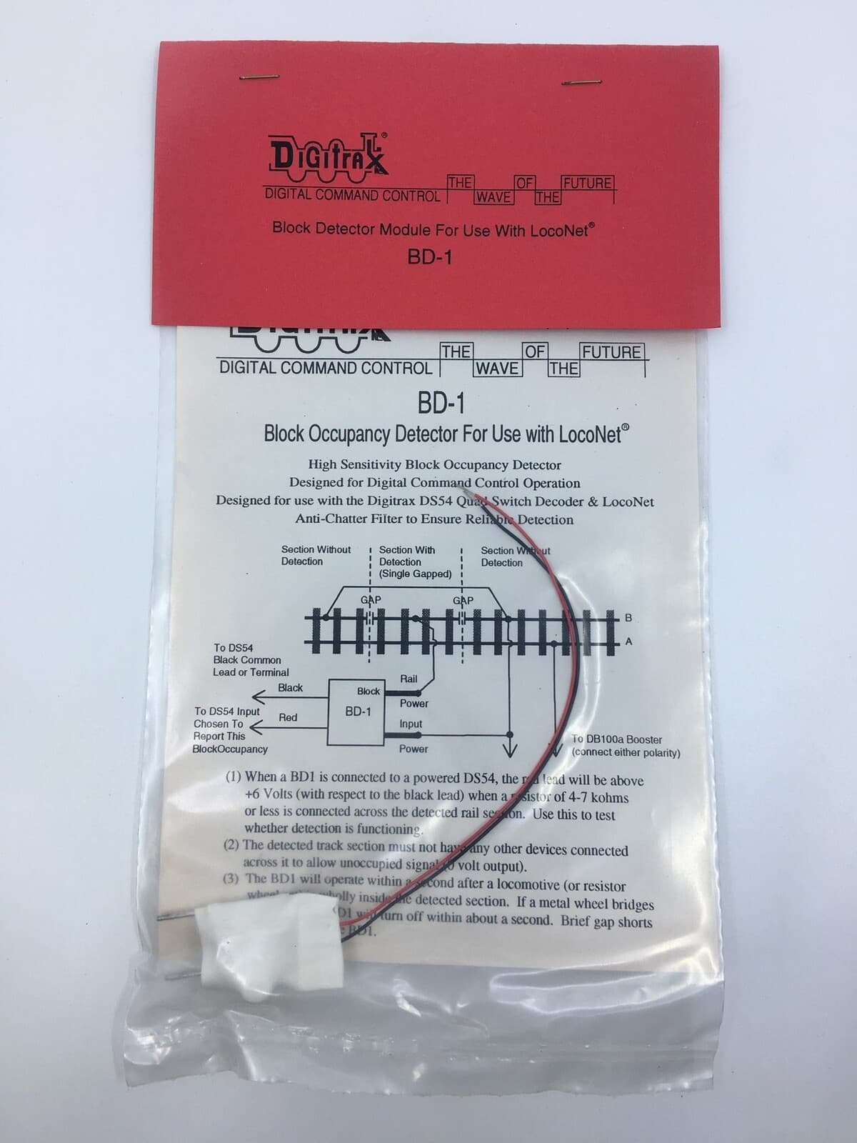 Digitrax BD-1 Block Occupancy Detector For Use With LocoNet