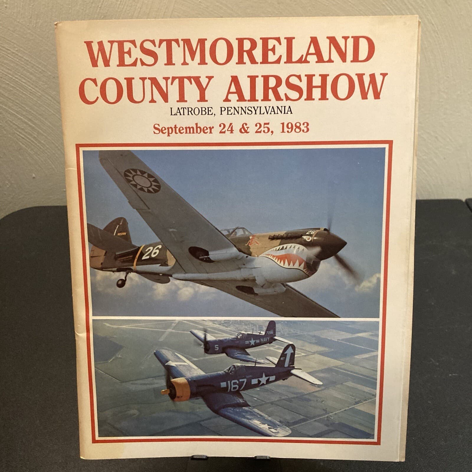 Westmoreland County Airshow Souvenir Program Latrobe PA Aircraft Book Aviation