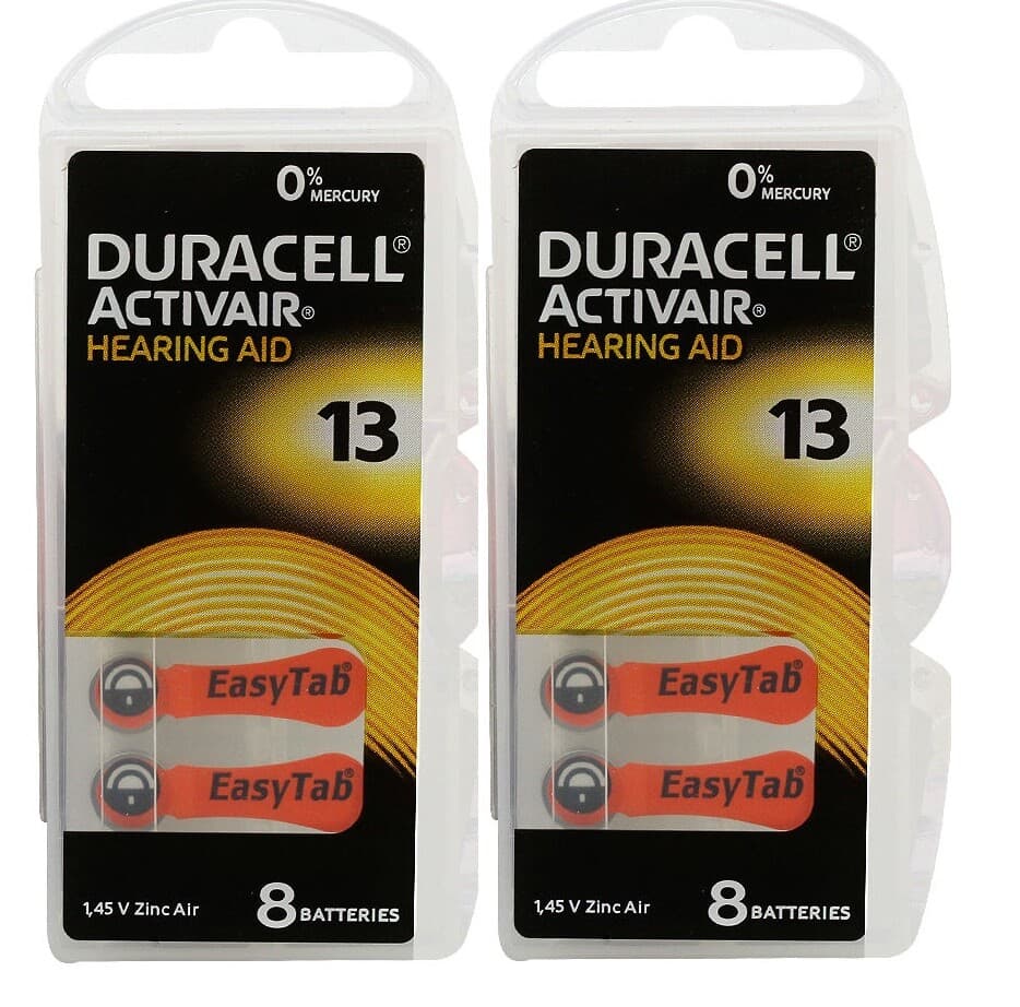 Duracell Hearing Aid Batteries Size 13 - Fast shipping- Fresh Exp-August 2029