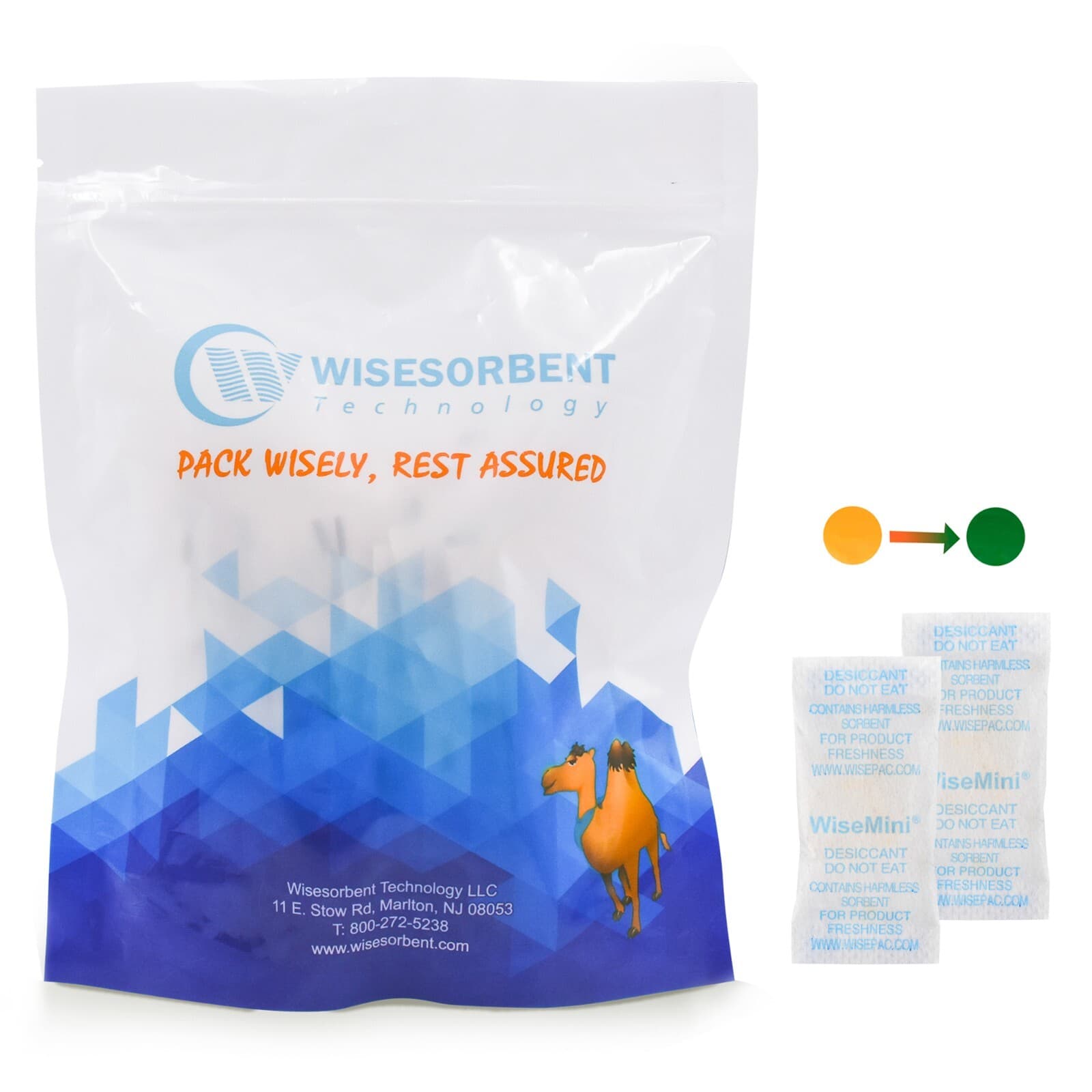 10 Gram 250 Pack Silica Gel Packets Color Indicating Dessicant Food Grade NP