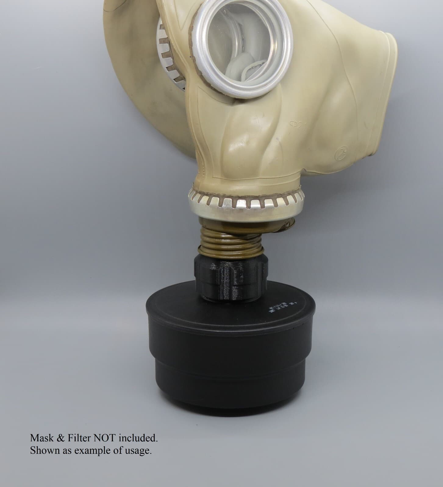 40mm GOST To 40mm NATO Can Filter Gas Mask Threaded Adapter w/ Gasket