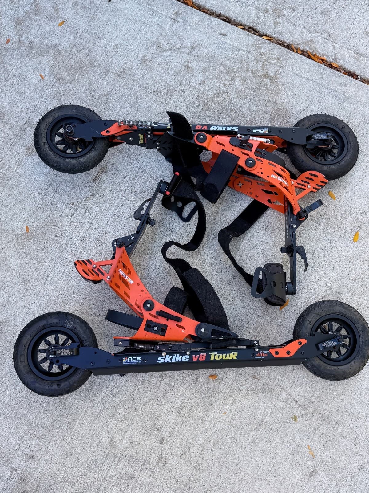 SKIKE V8 tour Cross Skates Roller Skis Skike All-Terrain Cross Skates