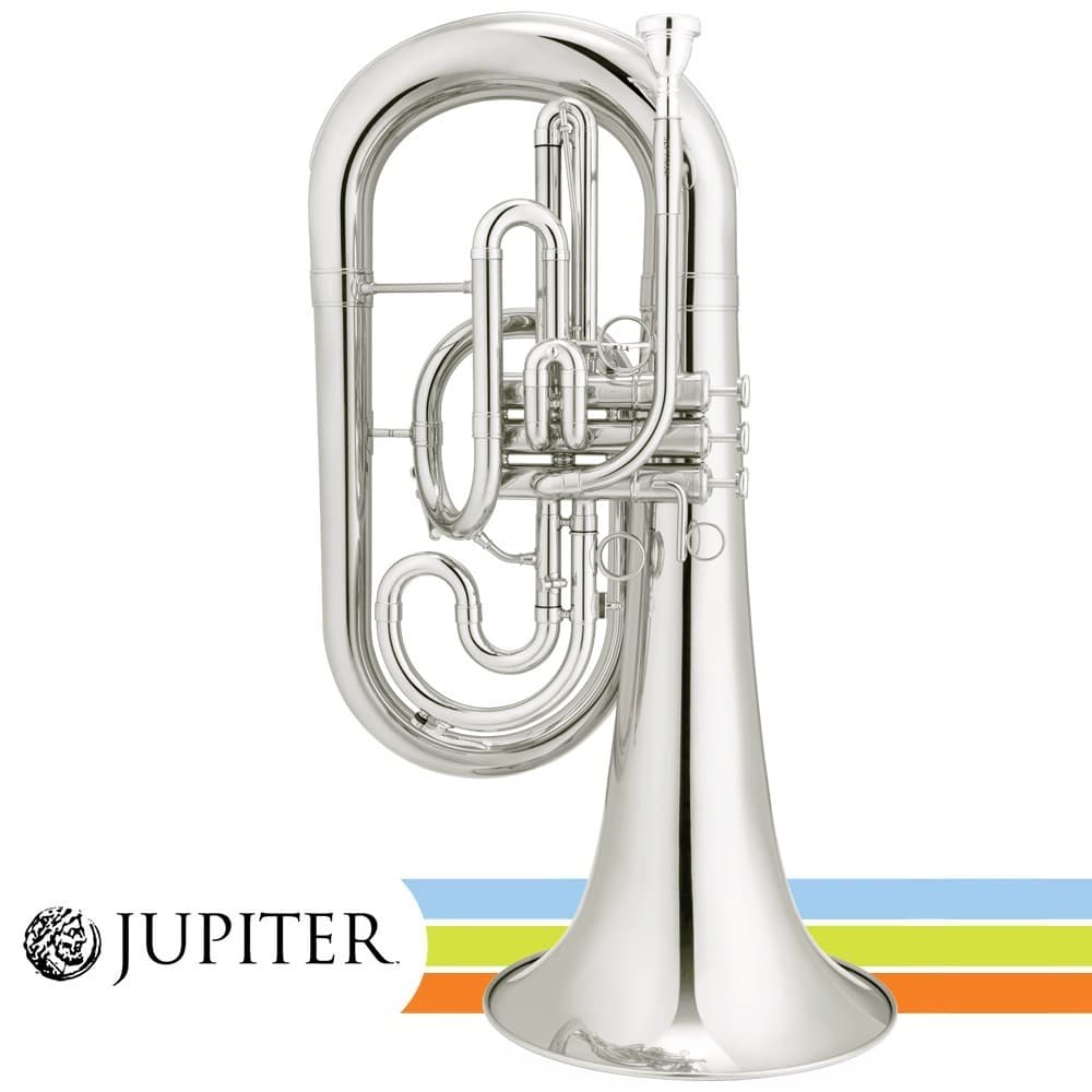 Jupiter JEP1105MS Key of Bb Quantum MK II Marching Bb Euphonium Silver Plated
