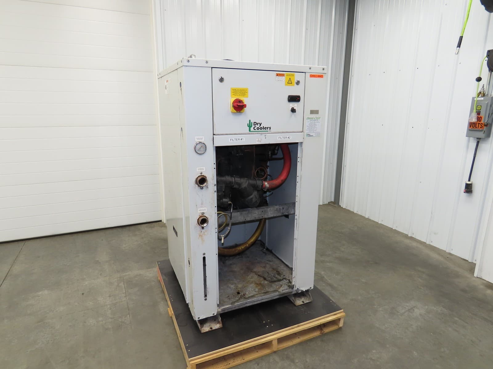 Dry Coolers PAC-050 Onmi Chiller Cooling Oil Chiller Air Cooled 480V 3Ph 25 GPM