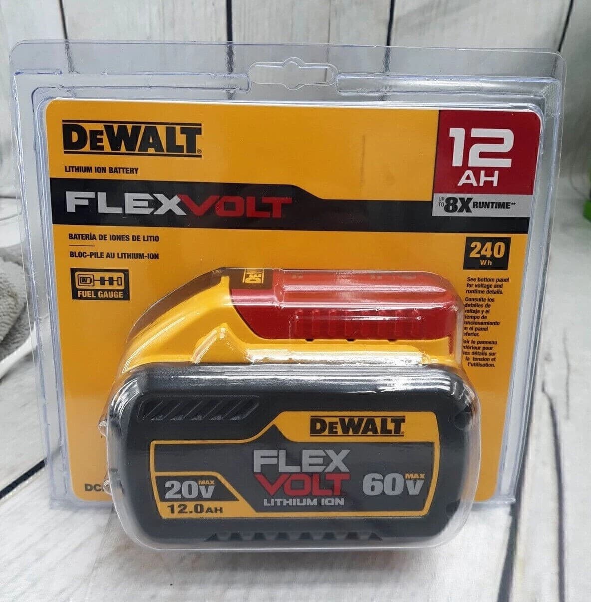 Dewalt DCB612 20V/60V FlexVolt Lithium-Ion 12.0Ah Battery Power Tool Batteries