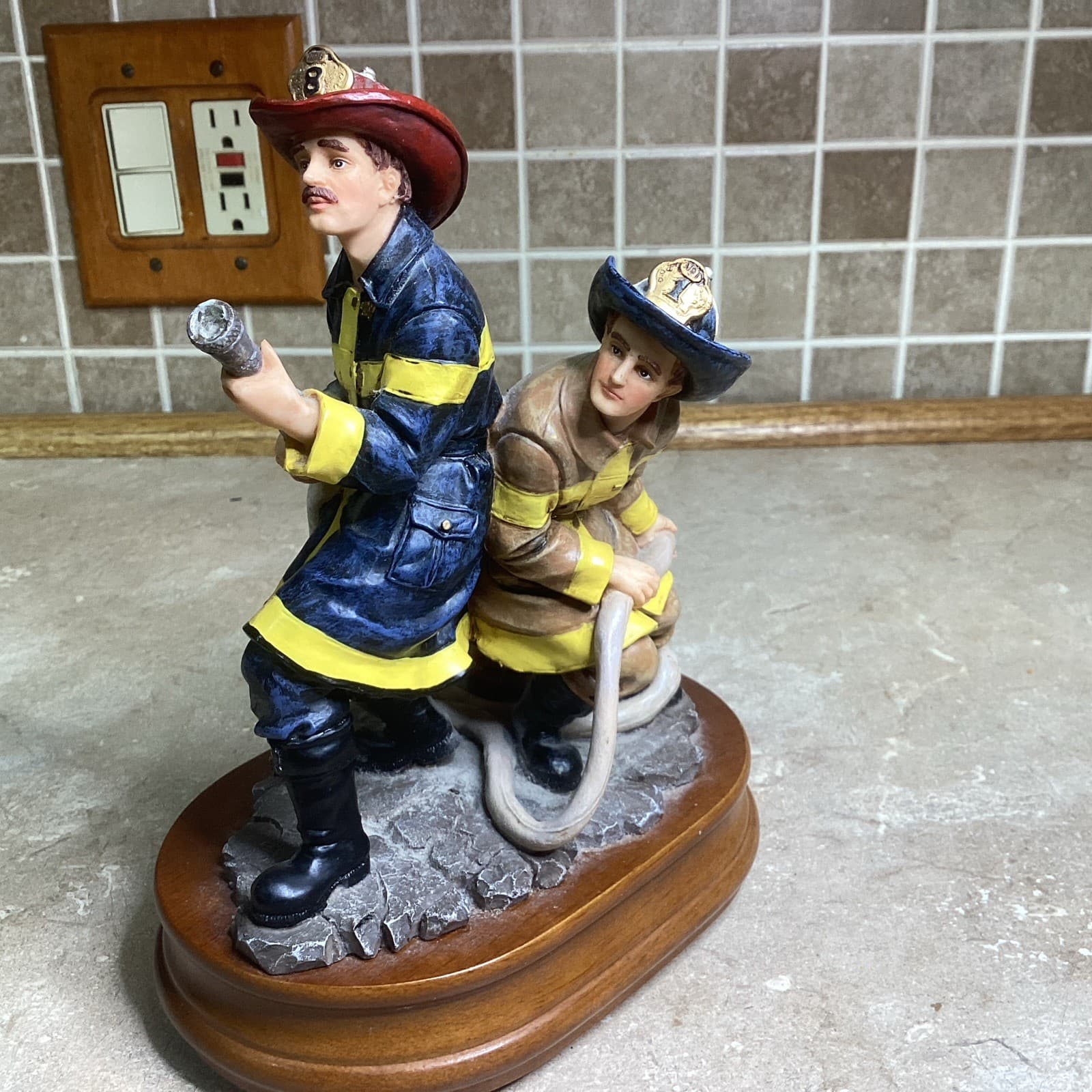 Red Hats of Courage -FIREFIGHTERS - “The Nozzlemen" - Musical- 9” Tall-