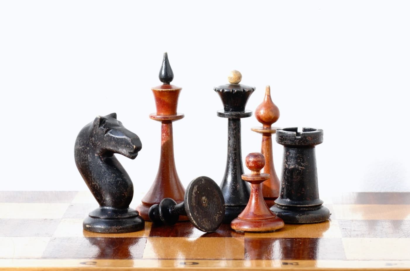 1950s made! Mordovian (aka "Latvian") "Star" Vintage Soviet Wooden Chess - USSR