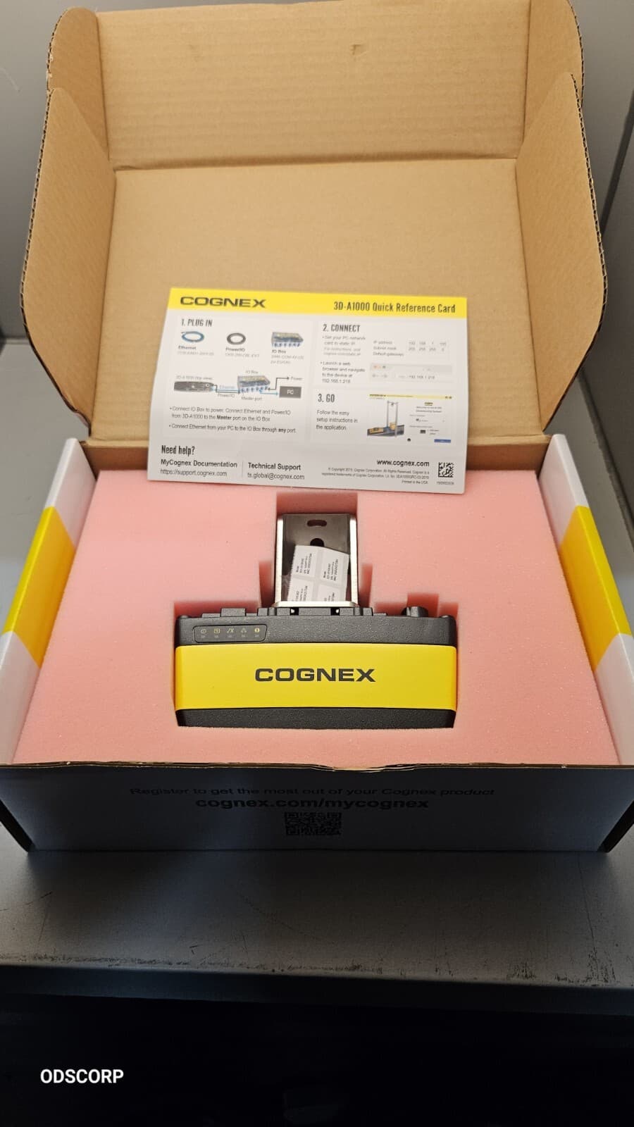 COGNEX 3D-A1000-DIM-L 1000003065 04 3D Dimensioning System New Open Box w/Cables