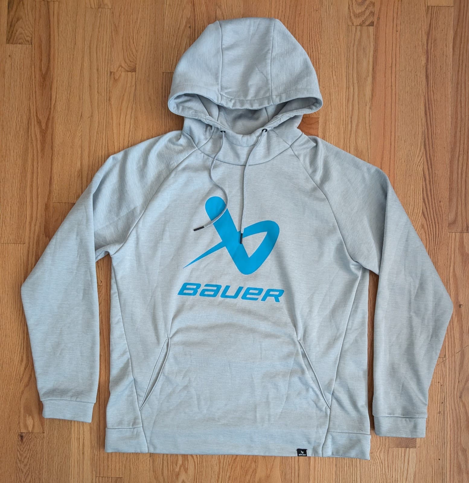 Bauer Adult Core Hoodie Lockup Grey Size Large Senior Mens Pullover Logo Hockey