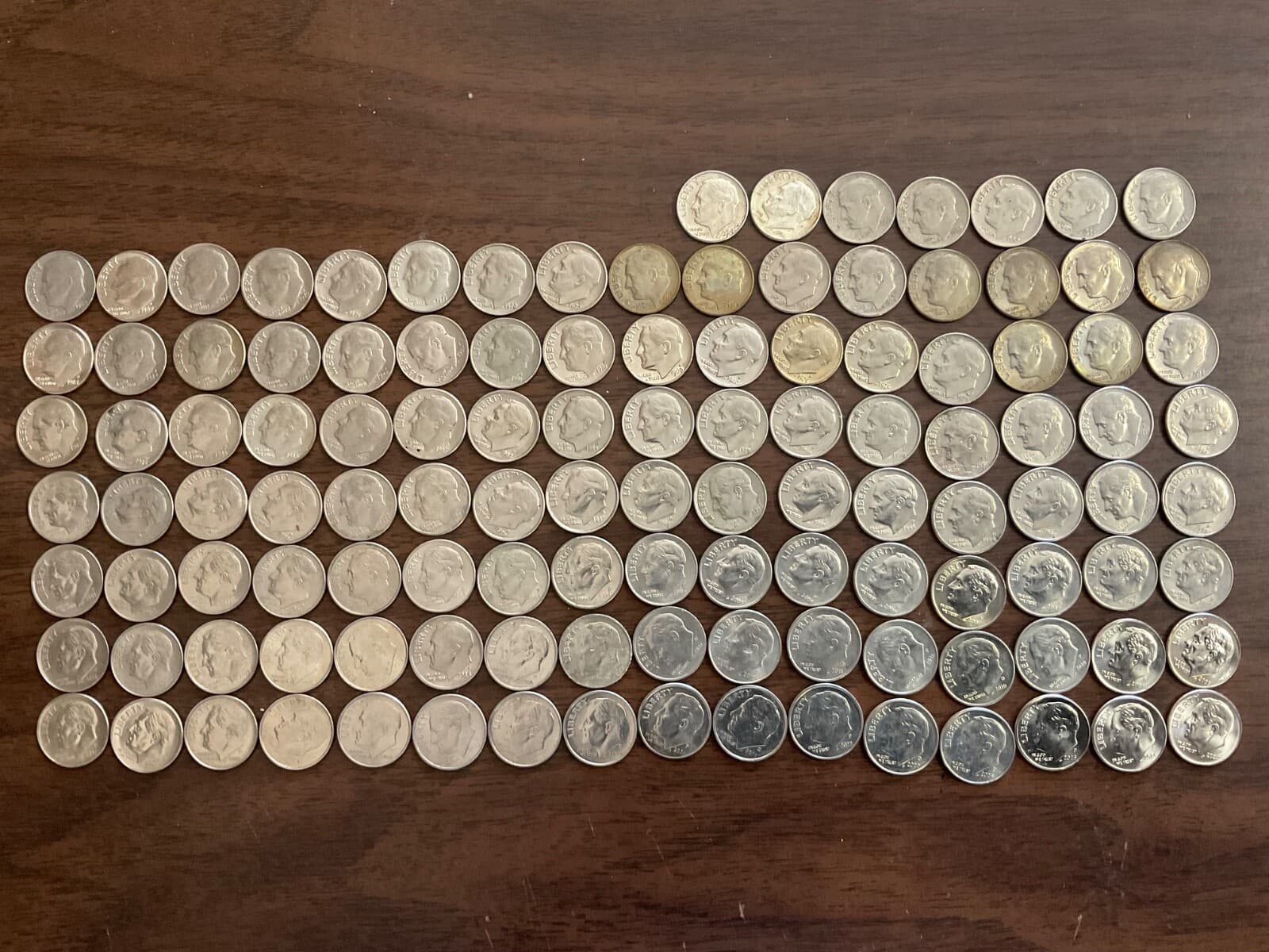 COMPLETE Set Roosevelt Dimes 1964 - 2025 in Tubes, COMPLETE P&D SET