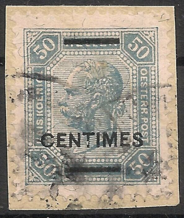 Austro-Hungary POs TURKISH EMPIRE 1904 50 Centimes Perf 13x12½ SG#F11B Fine Used