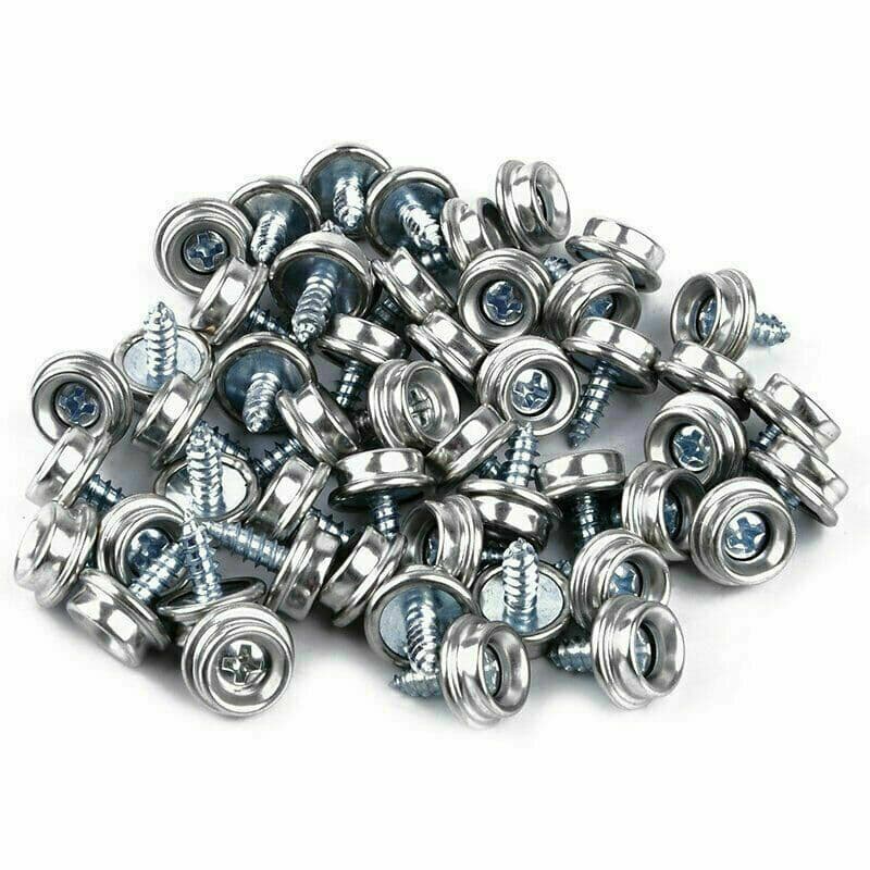 78X Snap Fastener Stainless Steel Boat Canvas Screw Press Stud Cover Button Kit