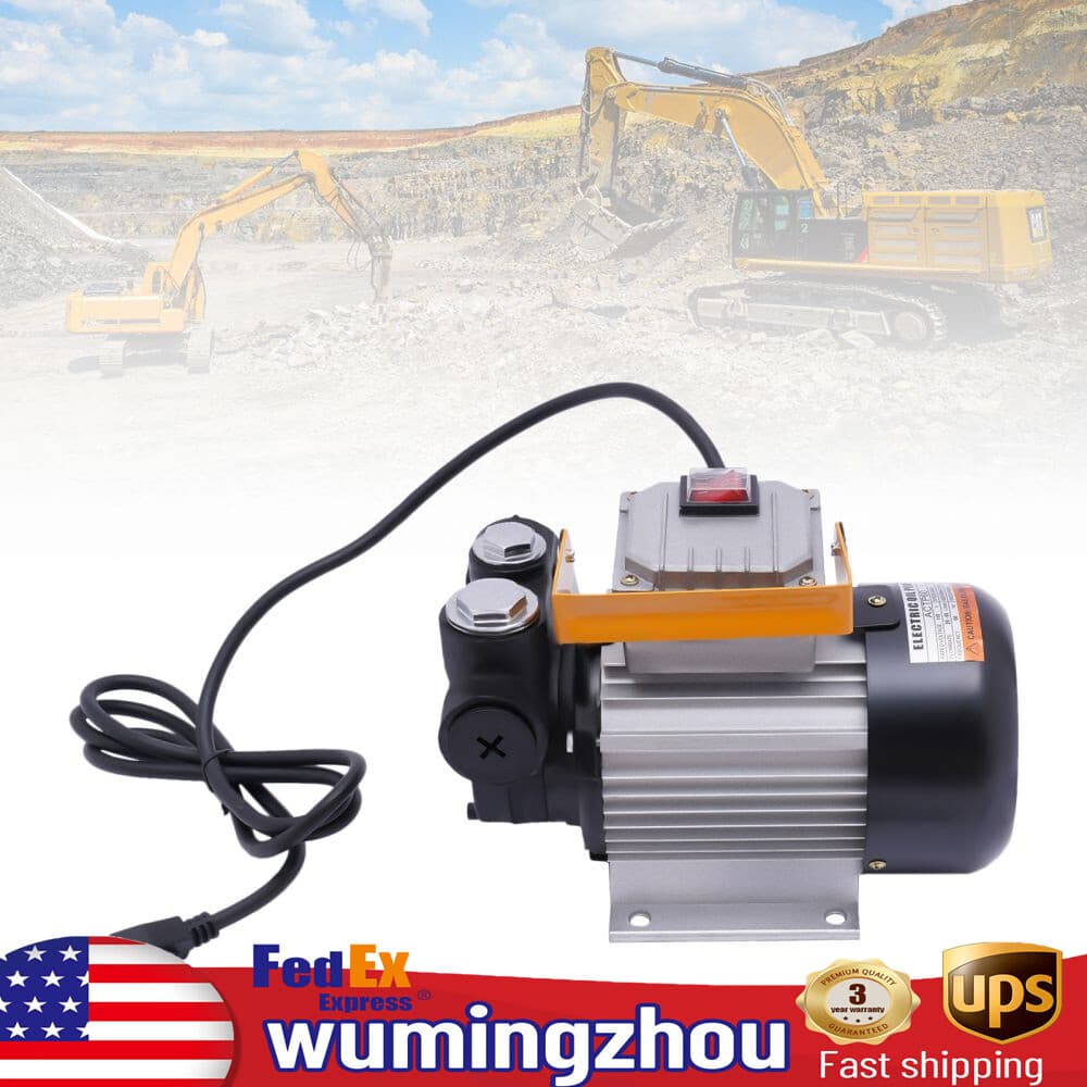 Self-priming Gear Electric Oil Transfer Pump For Fuel 60HZ 16 GPM AC 110V