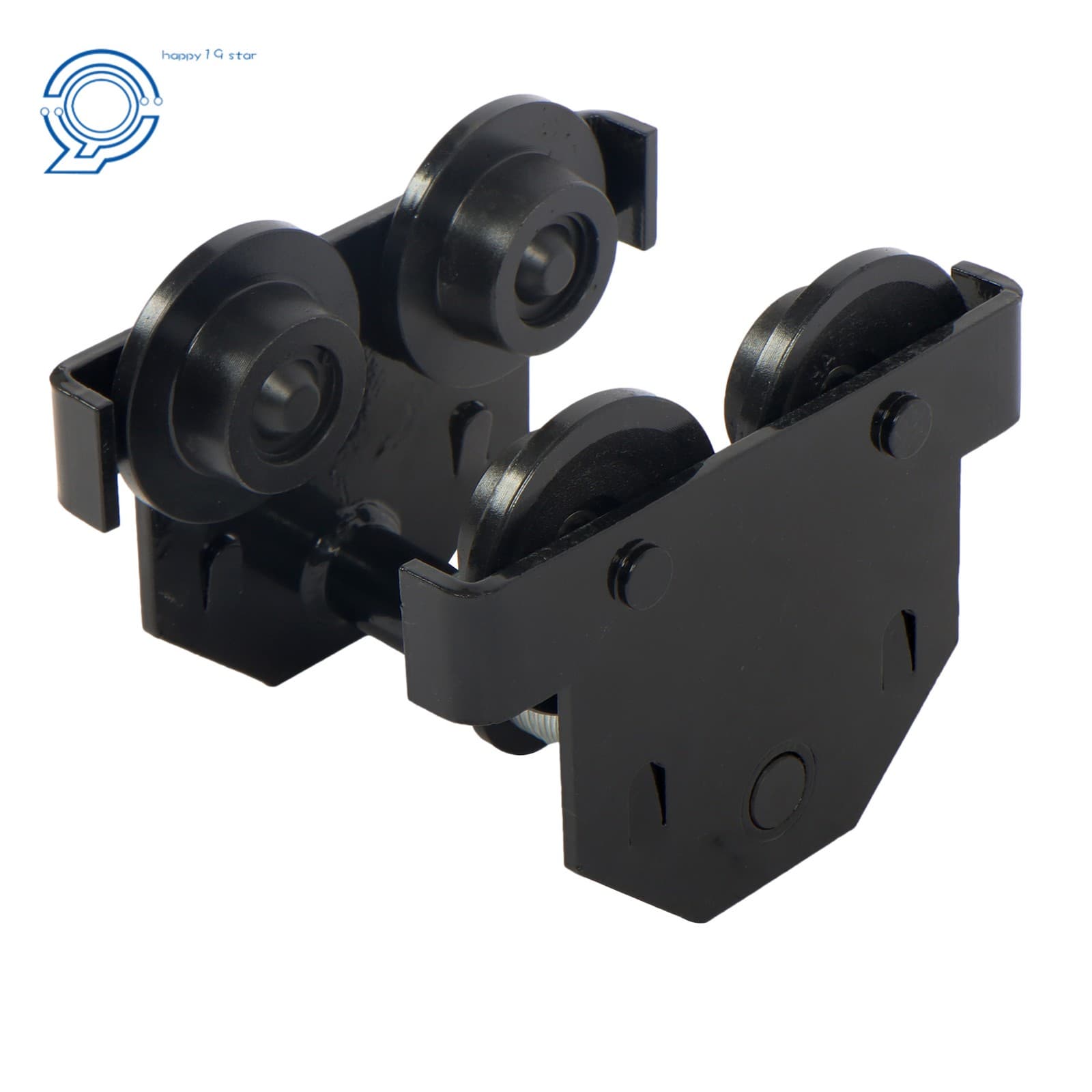 1100 lbs/0.5 Ton Double Wheel I-Beam Trolley Alloy Steel 55-135mm Adjustable