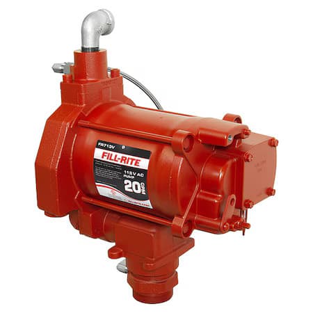Fill-Rite Fr713v Fuel Transfer Pump, 115V Ac, 18 Gpm Max. Flow Rate , 1/3 Hp,