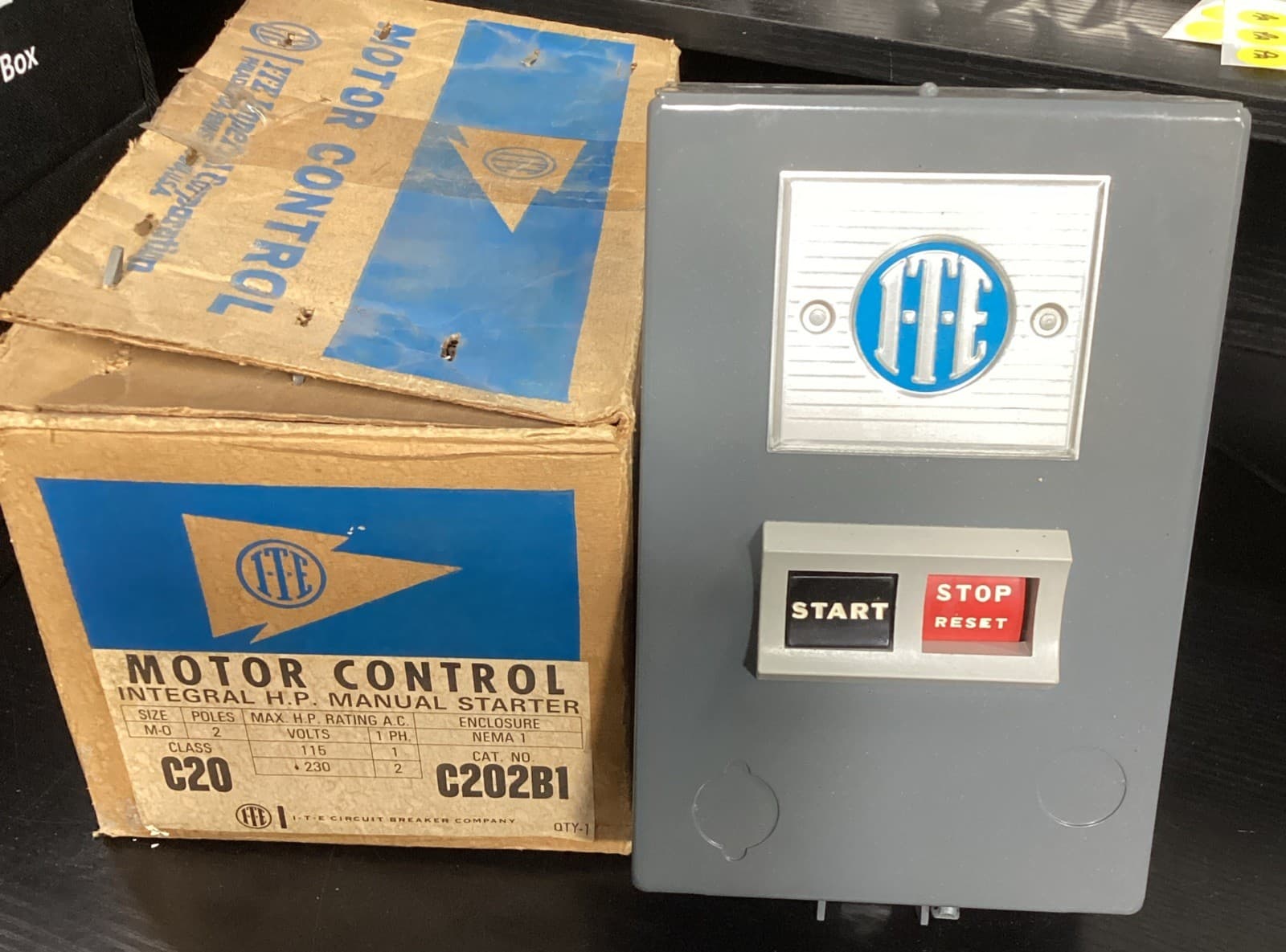 ITE C202B1 INTEGRAL H.P. MANUAL STARTER Class 20 NEW