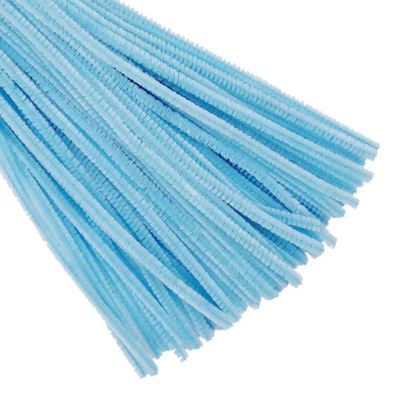 Chenille Stem Light Blue Pipe Cleaners Arts Crafts 4x100 (400 Total) NEW 12"