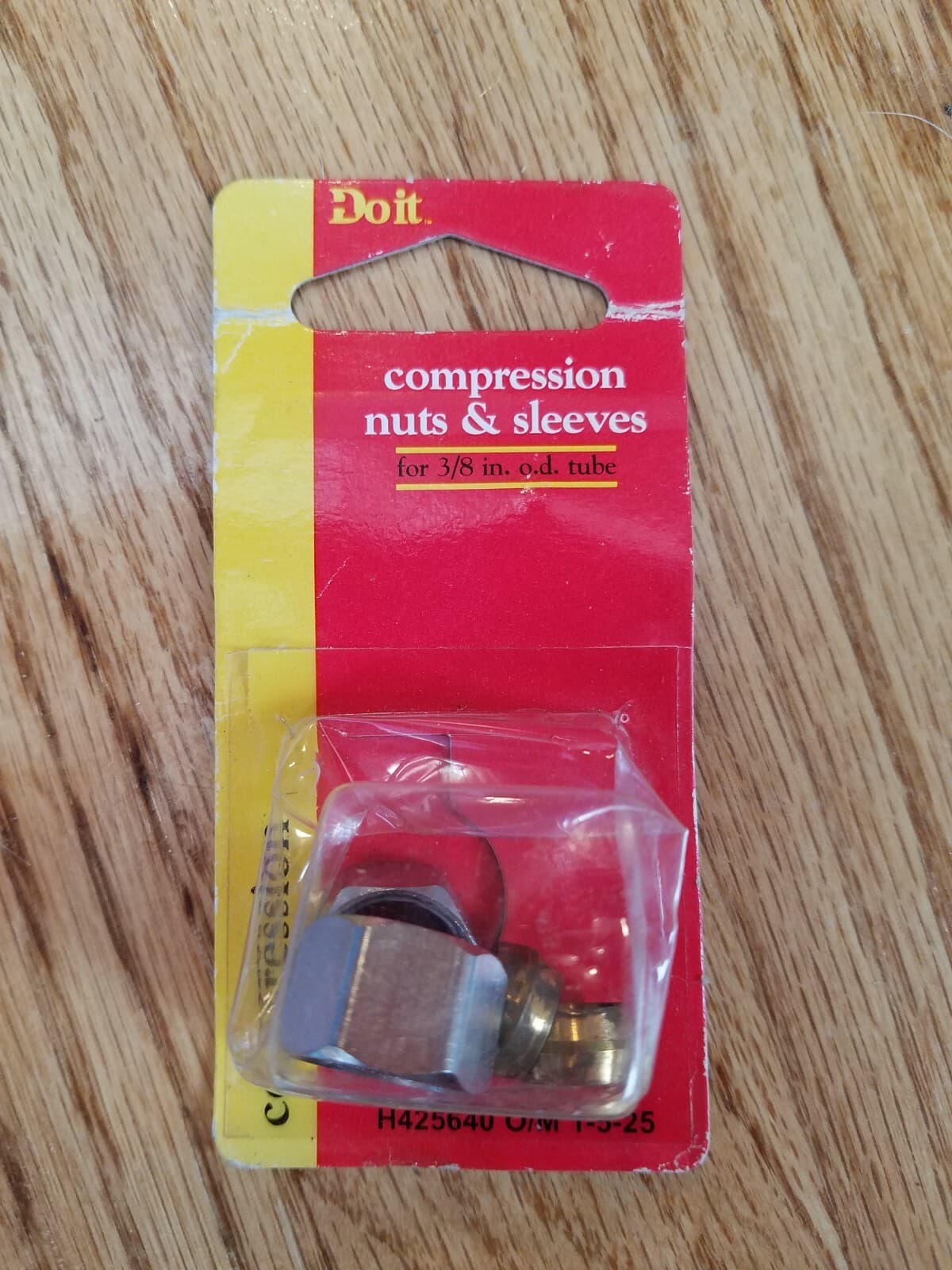 COMPRESSION NUTS & SLEEVES for 3/8" O.D. Tube Do It 425640 NEW!