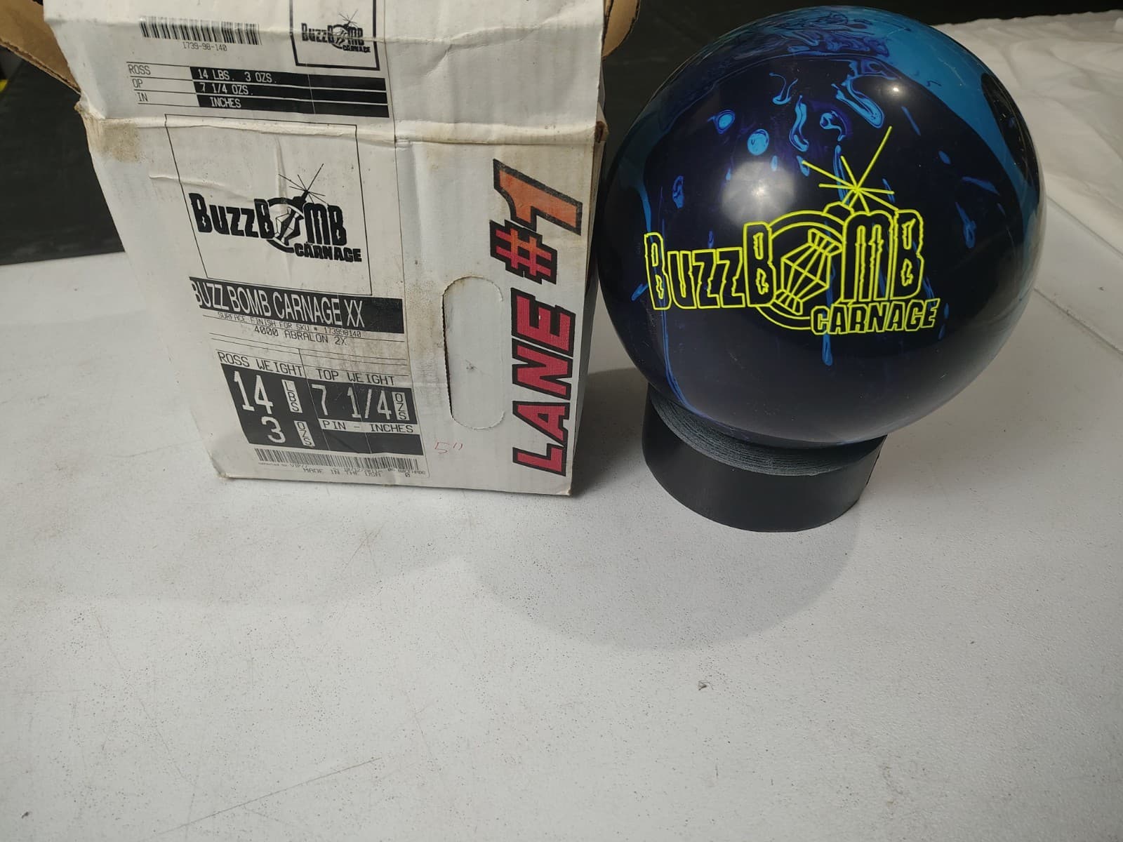 Buzzbomb Carnage XX #1 14lb Bowling Ball Retired