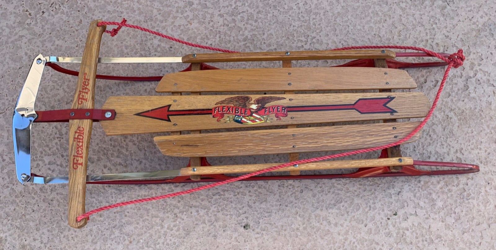 Vintage 1960s Flexible Flyer Sled Model 44 Winter Product Philadelphia, PA