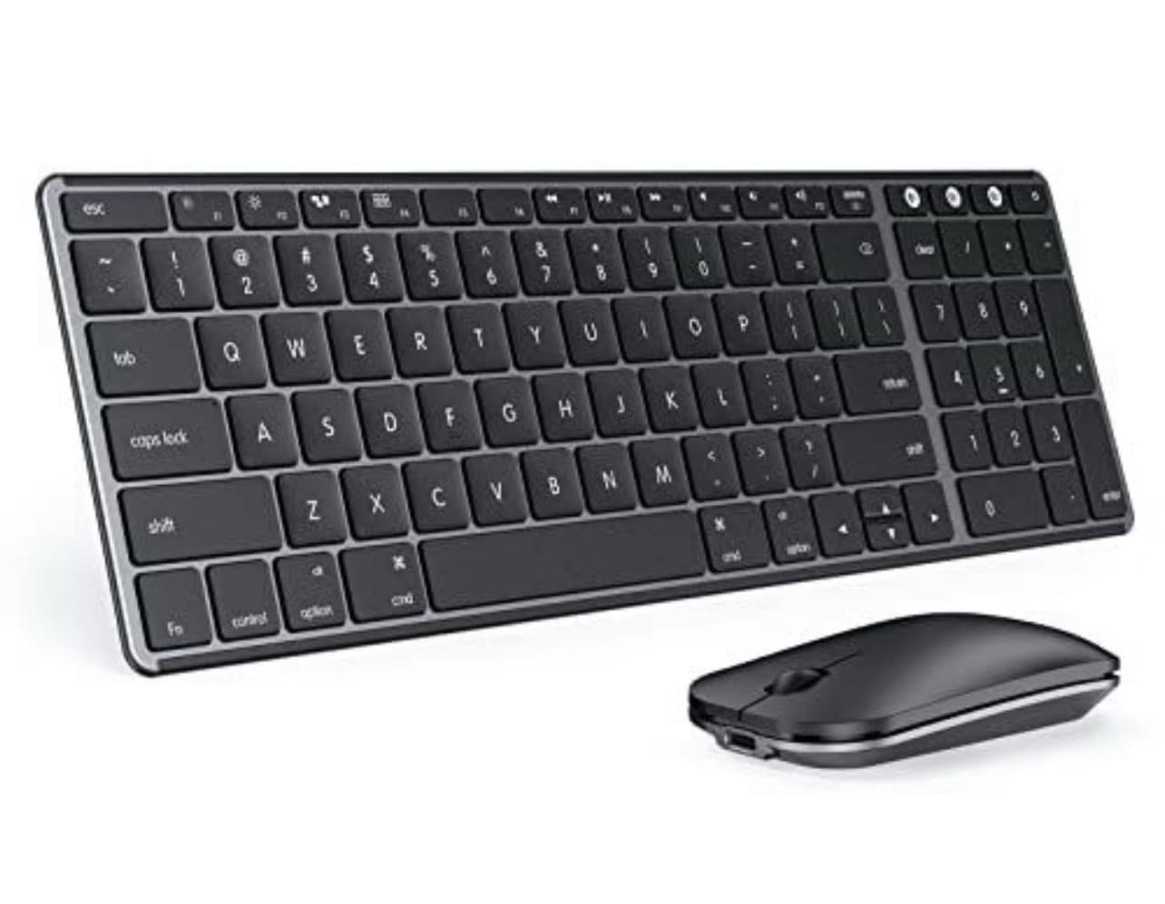 Wireless Bluetooth Keyboard and Mouse for Mac, Multi-Device Space Gray