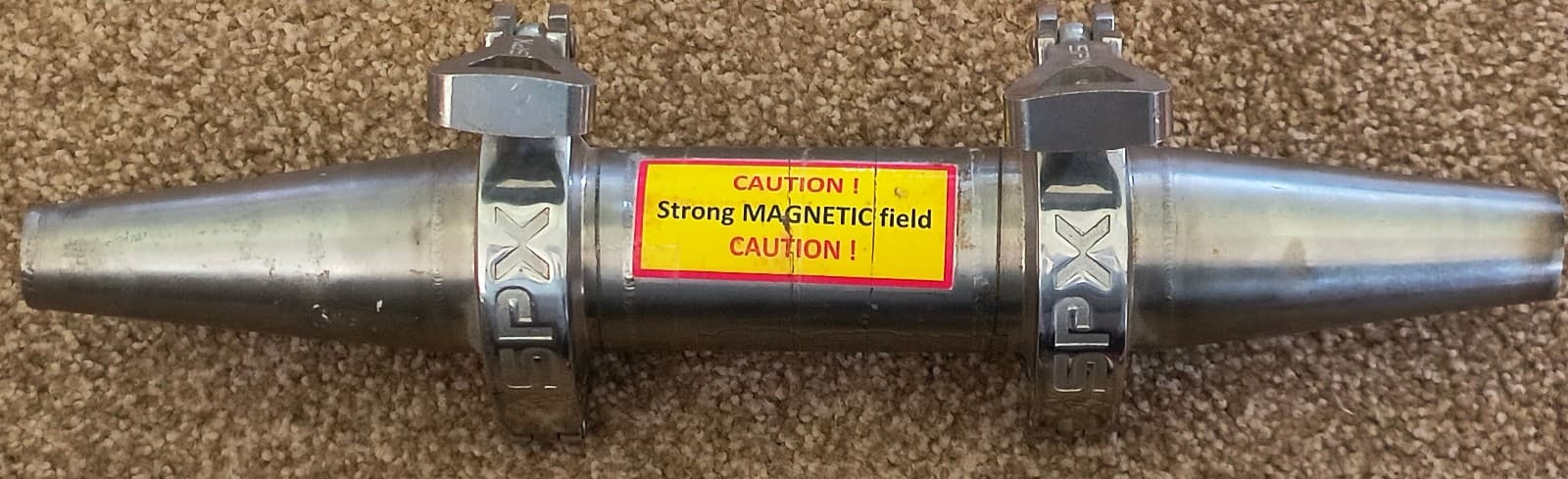 304SS Industrial Magnetic Separator 15" - Cylindrical - Strong Magnetic Field