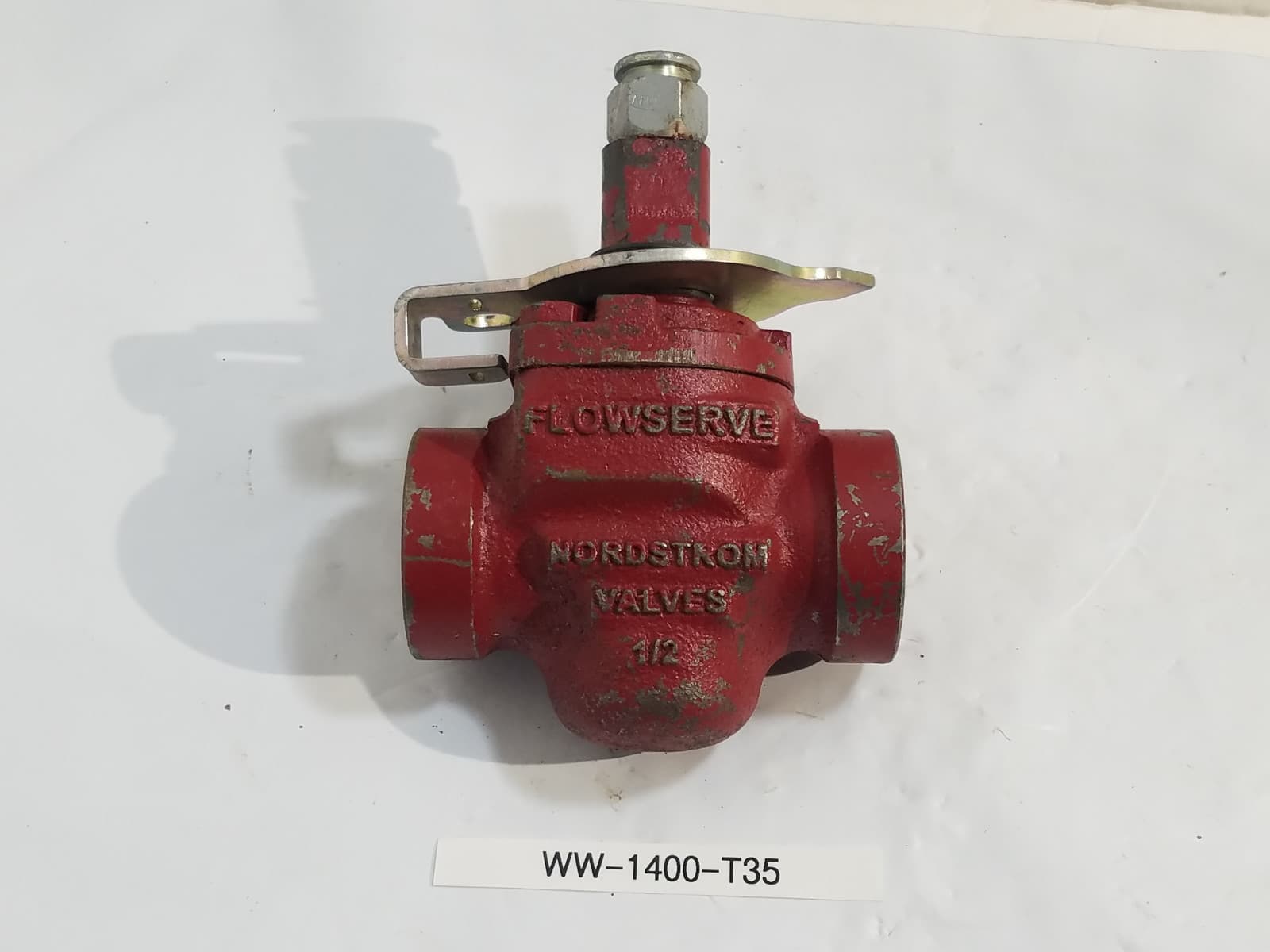 NEW, Flowserve NORDSTROM 1/2" PLUG VALVE D-3000948, FIG B142, 200CWP