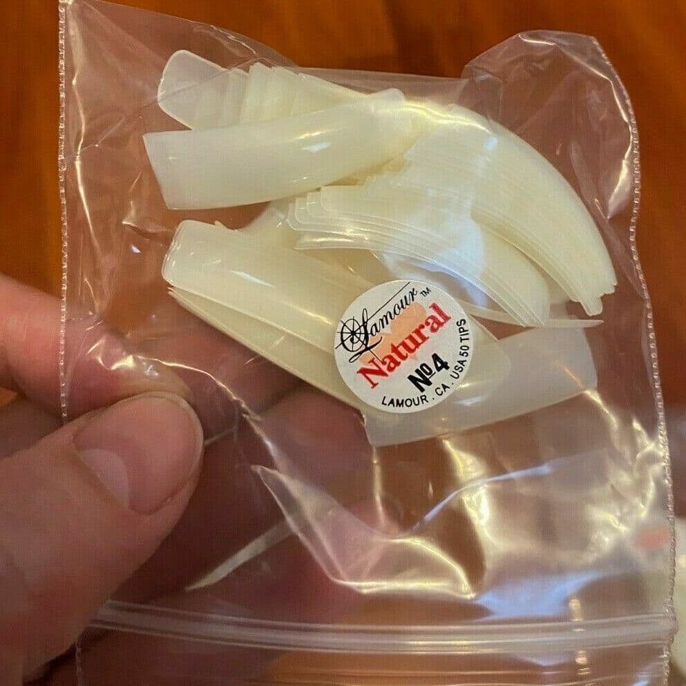 Lamour NATURAL Nail Tips (Size 0 - 10 ) 50 ct/bag - Pick Anny