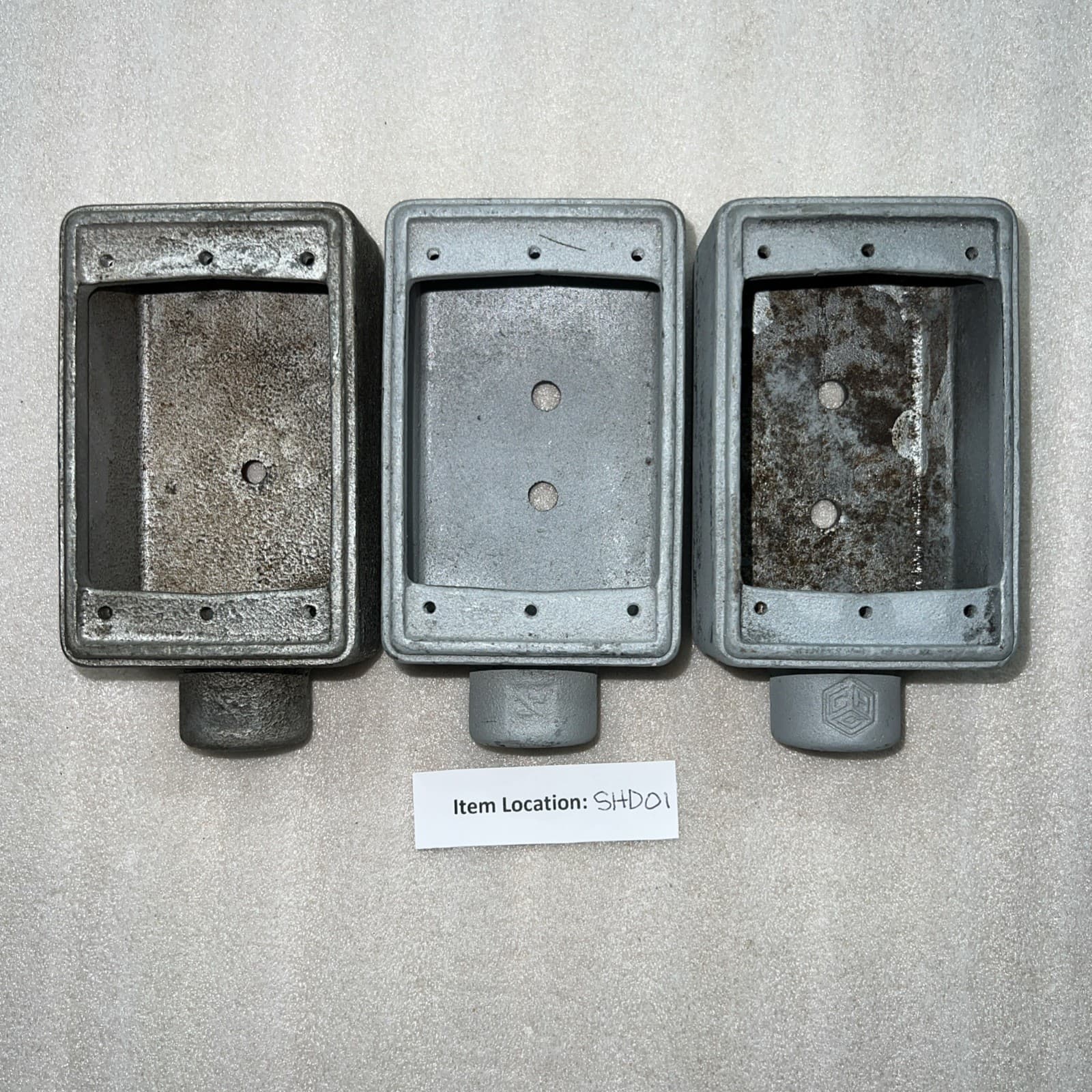 CROUSE-HINDS FS-1 SINGLE GANG CAST CONDULET OUTLET BOX 1/2" HUB LOT OF 3