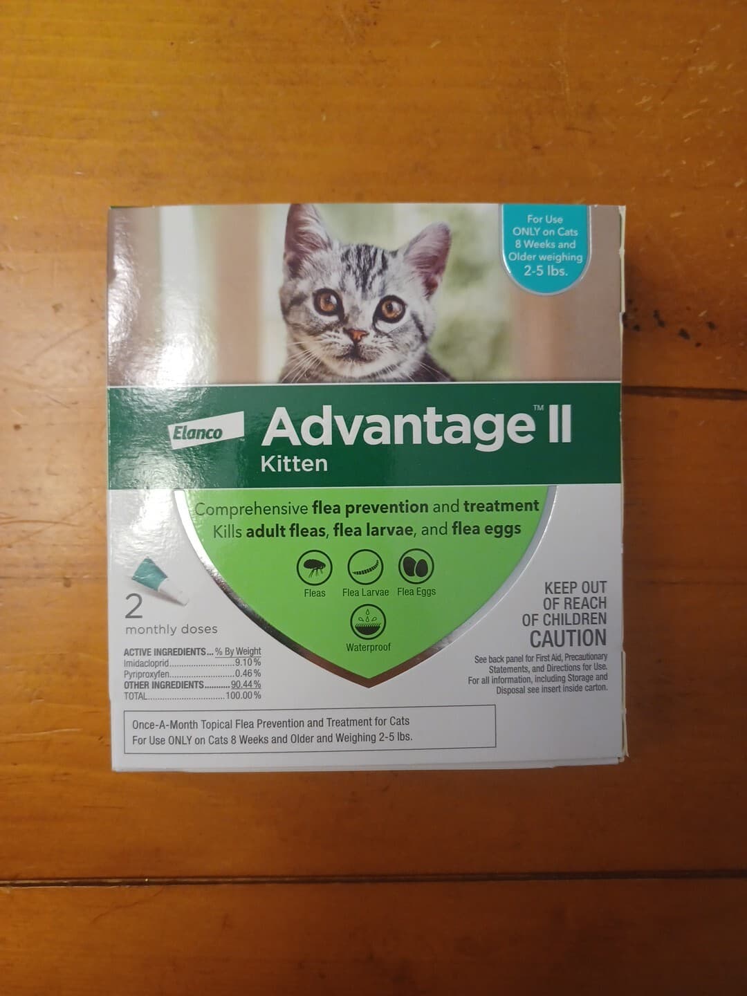 Genuine Advantage II for Kitten 2-5 Lbs - 2 Pack - FLEA TREATMENT CONTROL