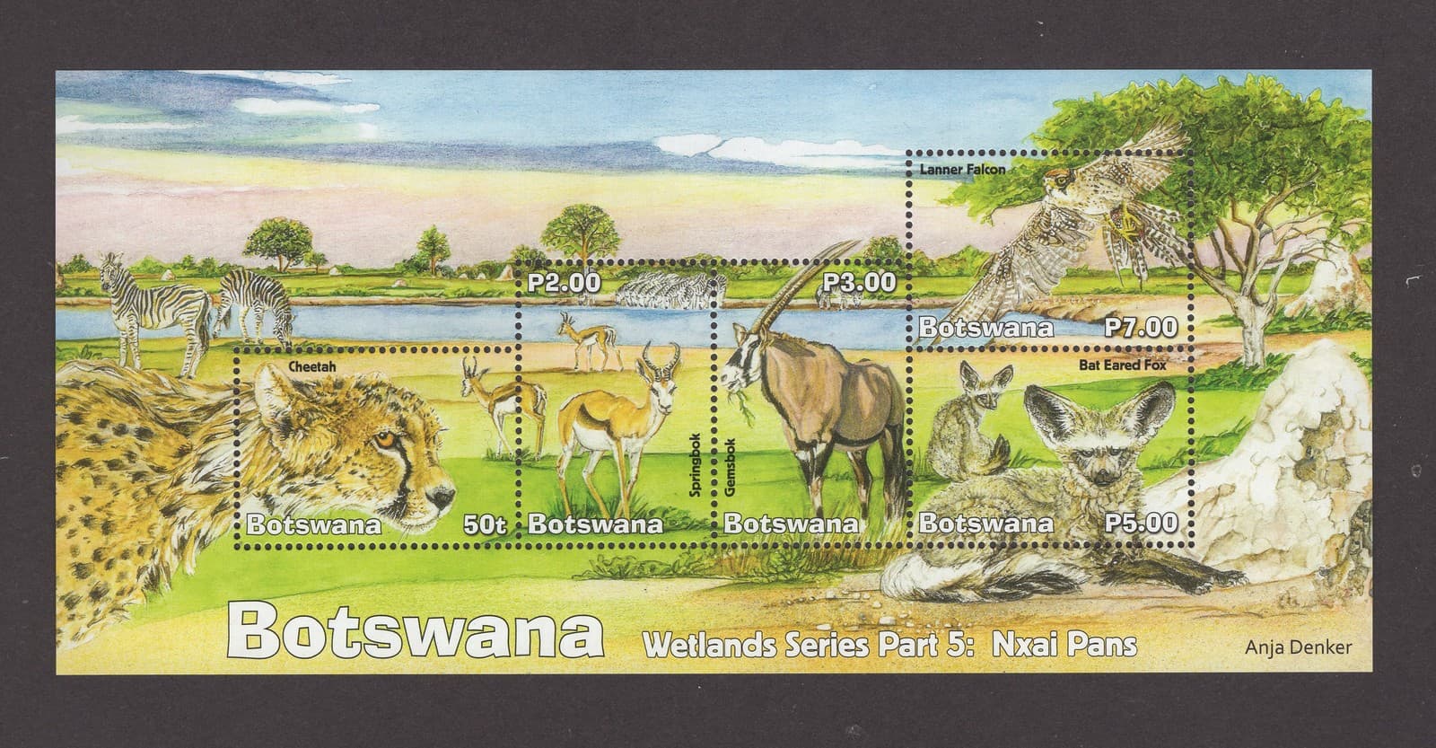 M29078 Botswana 2019 WetlandsSeries 5 Sheet UMM