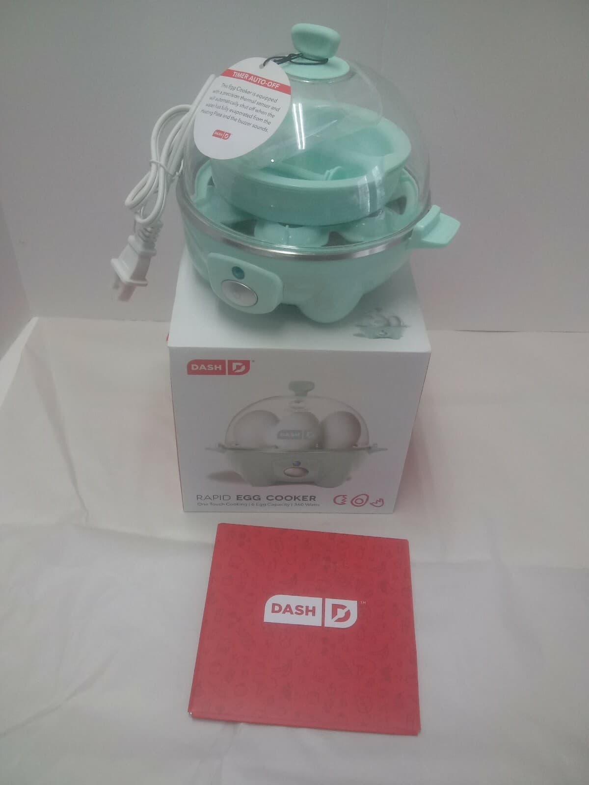 Dash Rapid Egg Cooker: 6 Egg Capacity Electric Hard, Soft Boiled Eggs