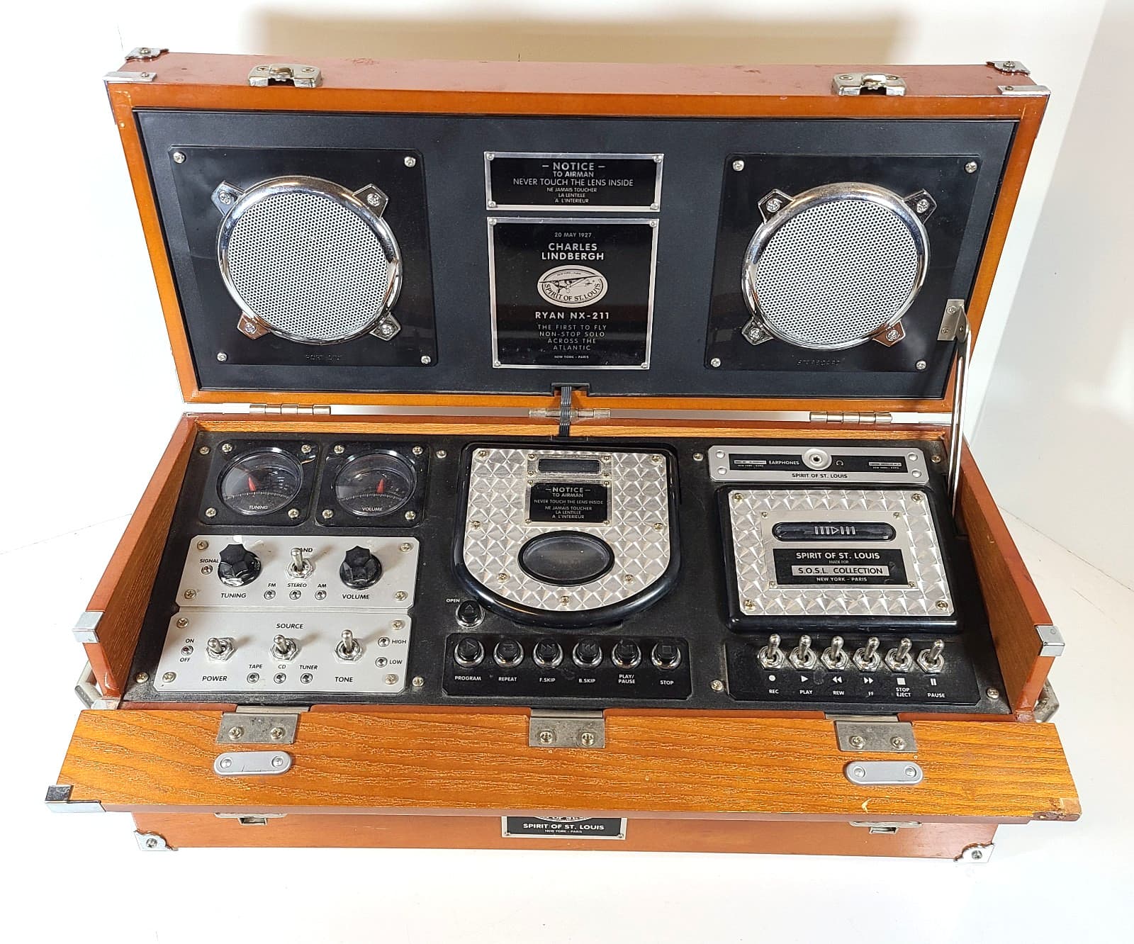 Charles Lindbergh Ryan NX-211 Spirit of St. Louis Cassette Tape AM FM ISSUES